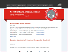 Tablet Screenshot of fechten-nds.de